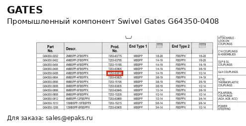 Gates G64350-0408