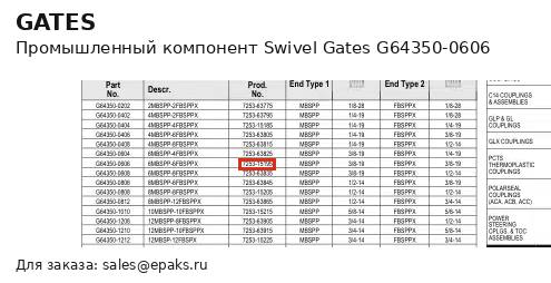 Gates G64350-0606