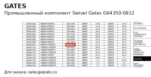 Gates G64350-0812