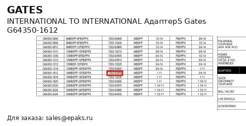 Gates G64350-1612