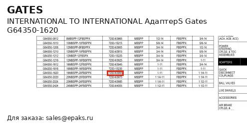Gates G64350-1620
