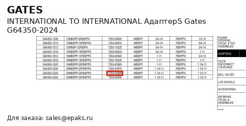 Gates G64350-2024