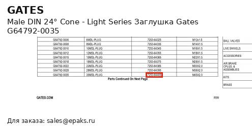 Gates G64792-0035