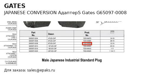 Gates G65097-0008