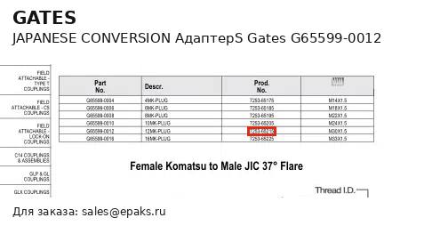 Gates G65599-0012