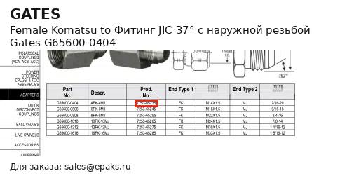 Gates G65600-0404