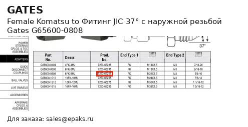 Gates G65600-0808