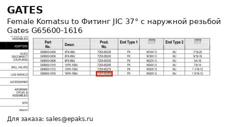 Gates G65600-1616