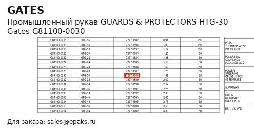 Gates G81100-0030
