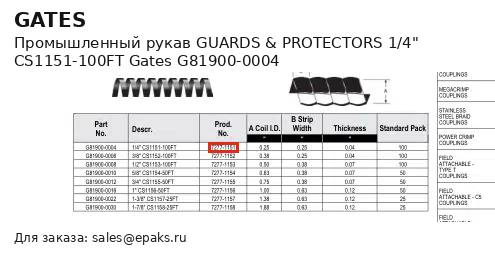 Gates G81900-0004
