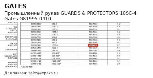 Gates G81995-0410
