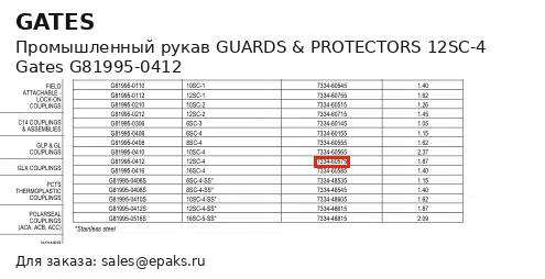 Gates G81995-0412