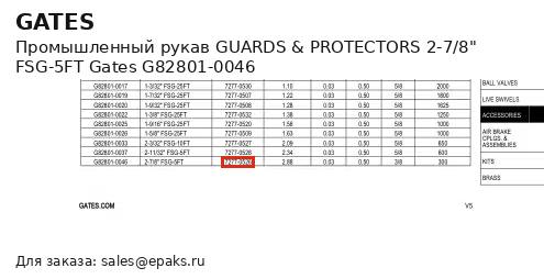 Gates G82801-0046
