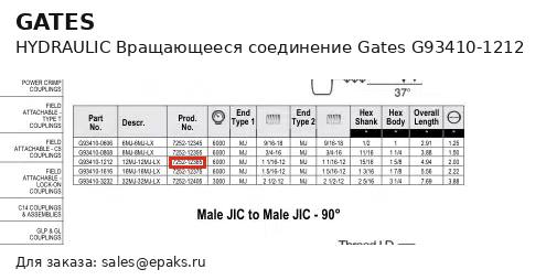 Gates G93410-1212