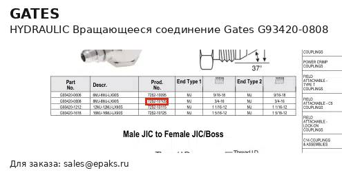 Gates G93420-0808