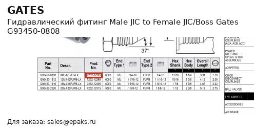 Gates G93450-0808