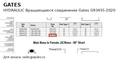 Gates G93455-2020