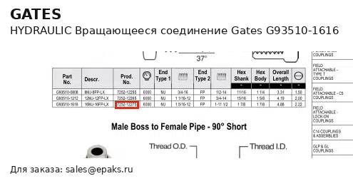 Gates G93510-1616