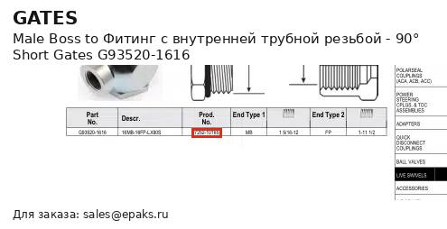 Gates G93520-1616