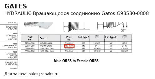 Gates G93530-0808
