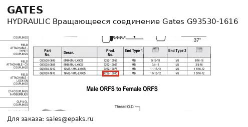 Gates G93530-1616