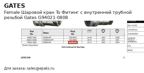 Gates G94021-0808