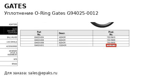 Gates G94025-0012