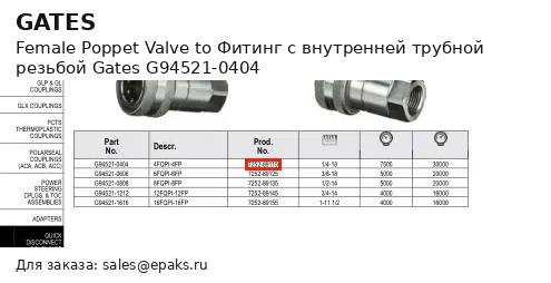 Gates G94521-0404