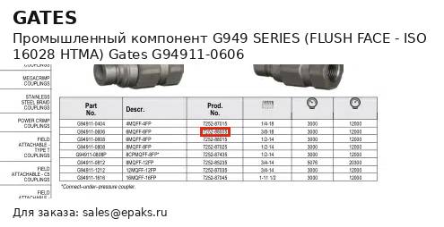 Gates G94911-0606