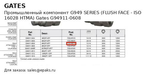 Gates G94911-0608