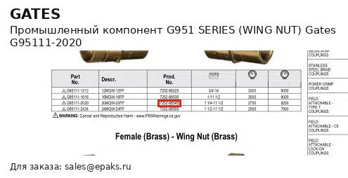 Gates G95111-2020