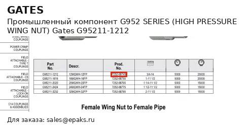Gates G95211-1212
