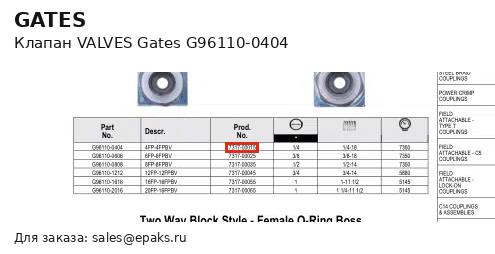 Gates G96110-0404