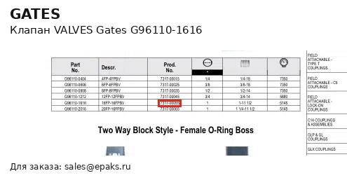 Gates G96110-1616