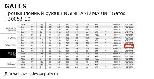 Gates H30053-10