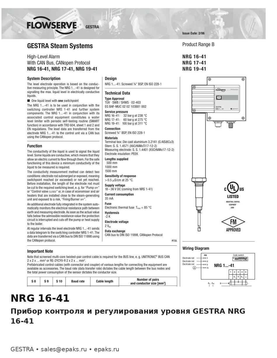 GESTRA NRG 16-41