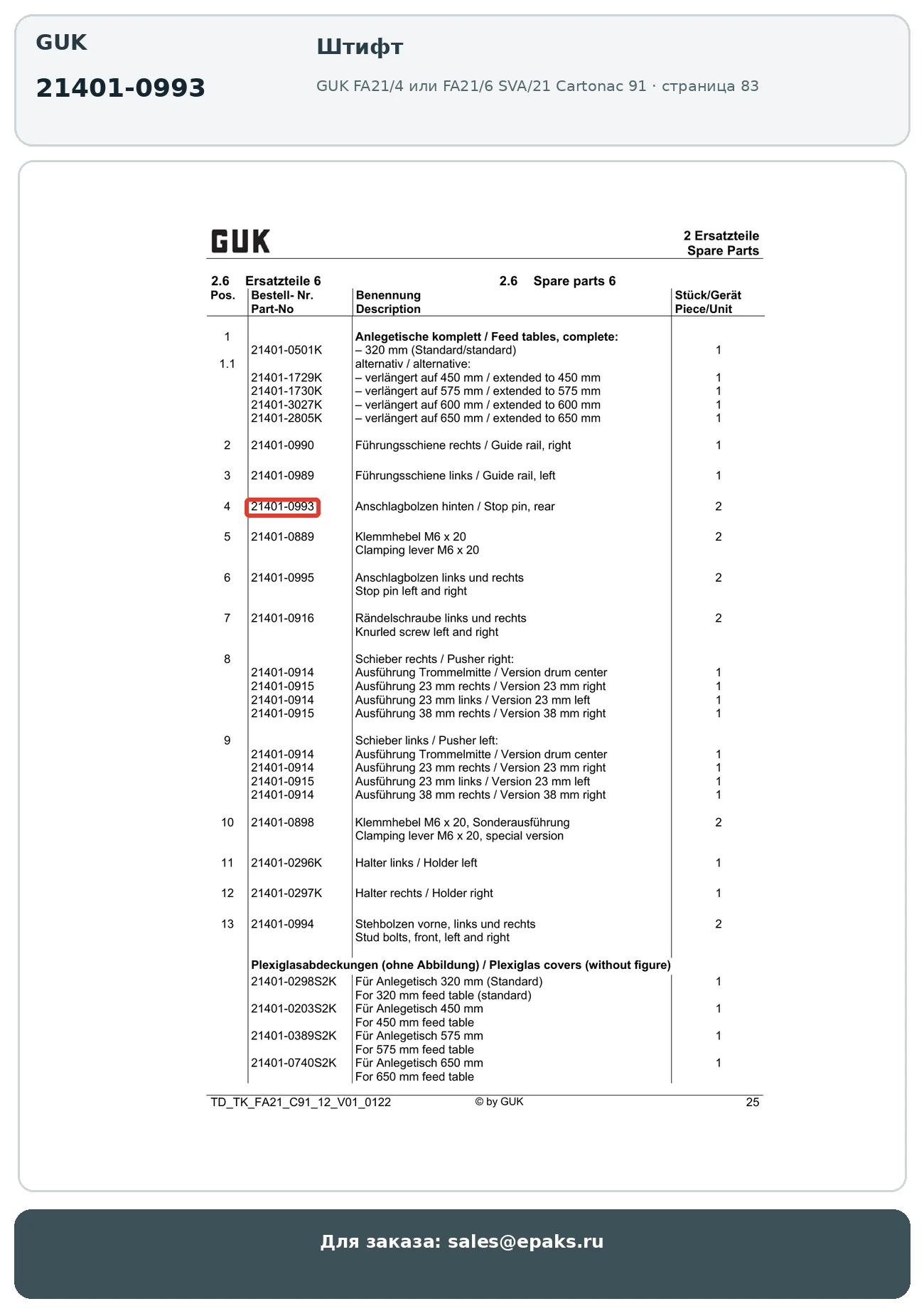 GUK 21401-0993