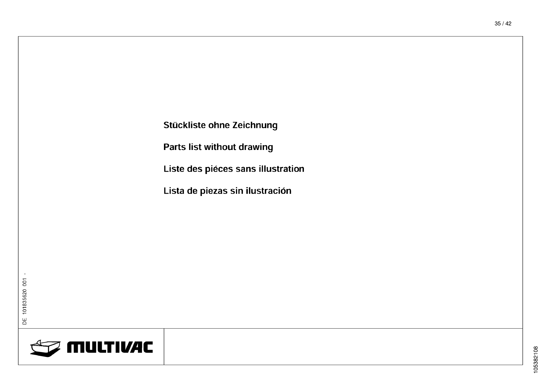 MULTIVAC 105416805