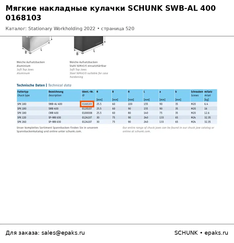SCHUNK 0168103