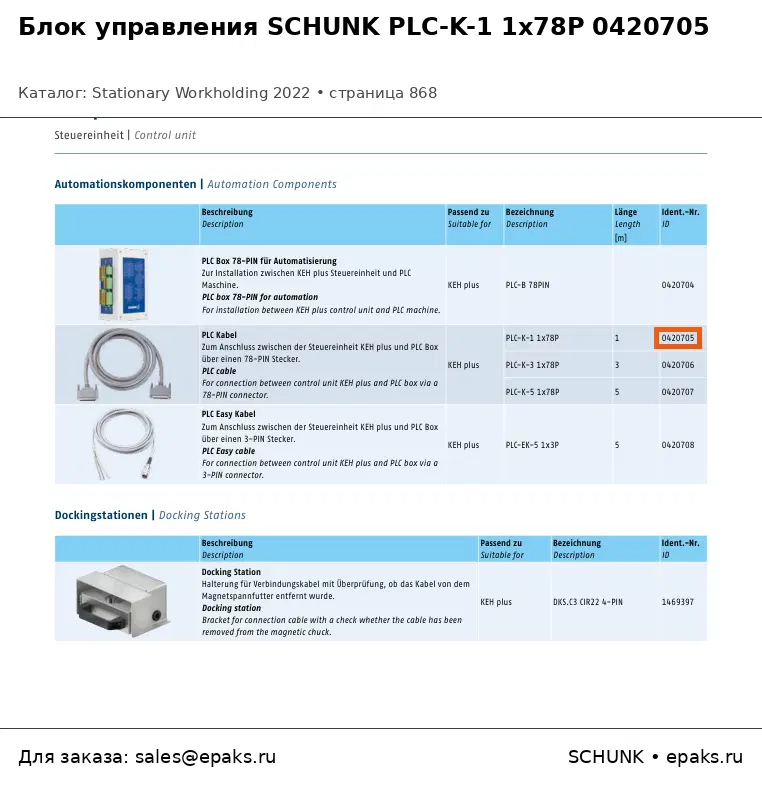 SCHUNK 0420705