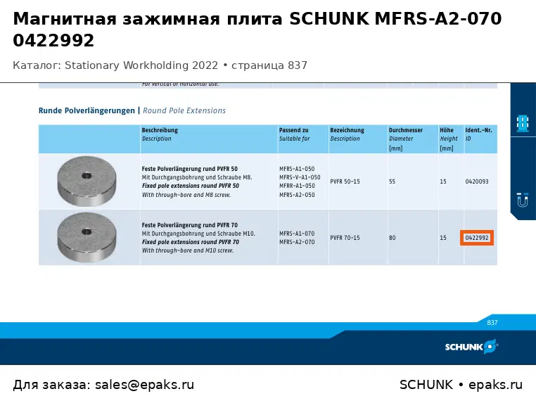 SCHUNK 0422992