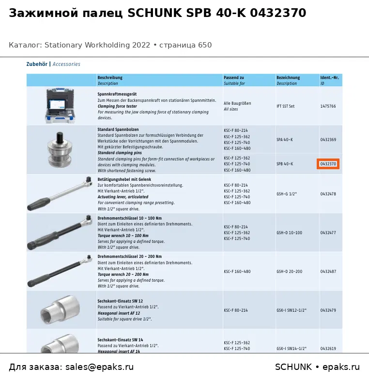 SCHUNK 0432370