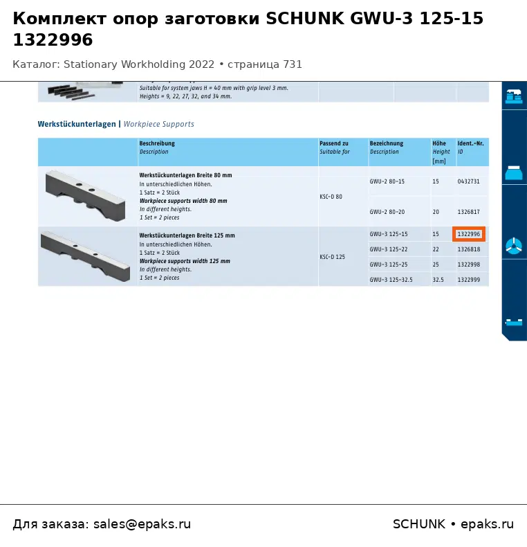 SCHUNK 1322996