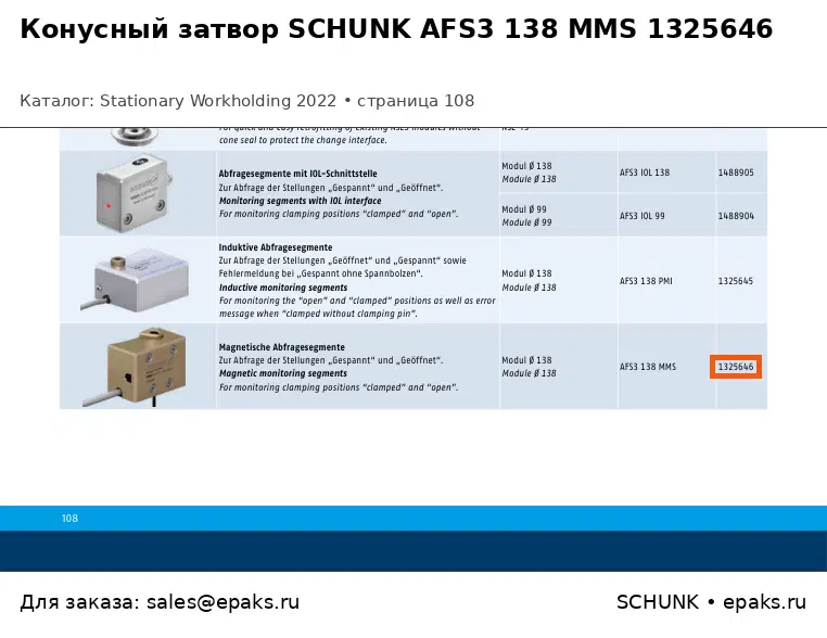 SCHUNK 1325646