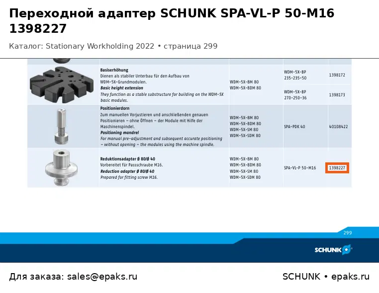 SCHUNK 1398227