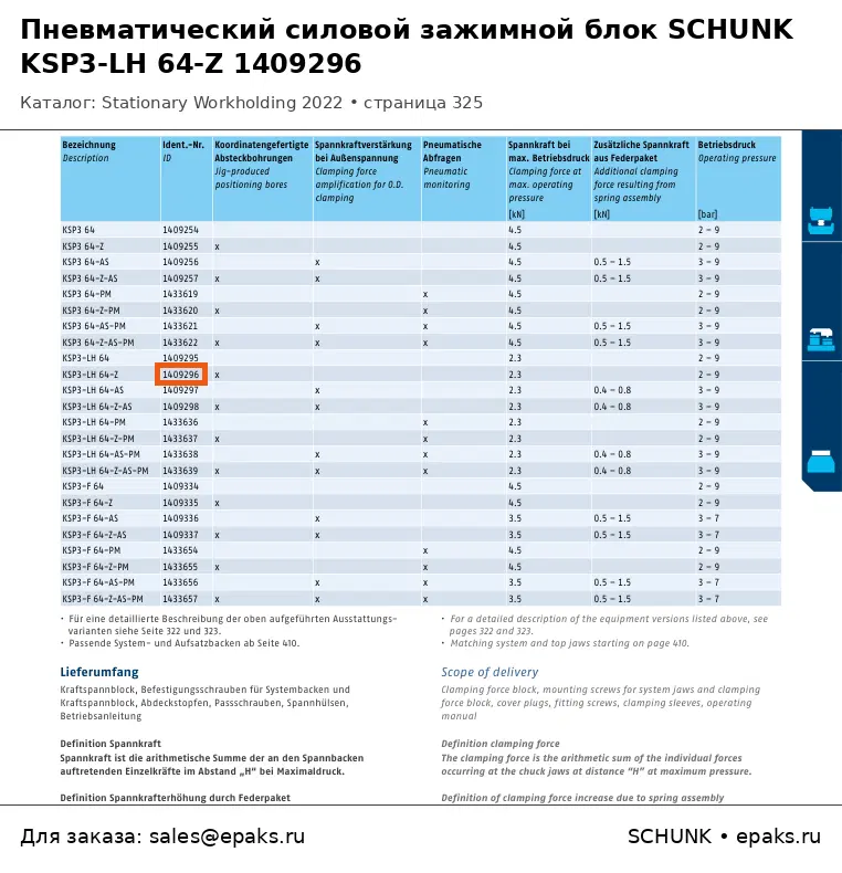 SCHUNK 1409296