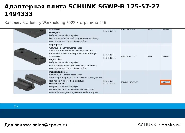 SCHUNK 1494333