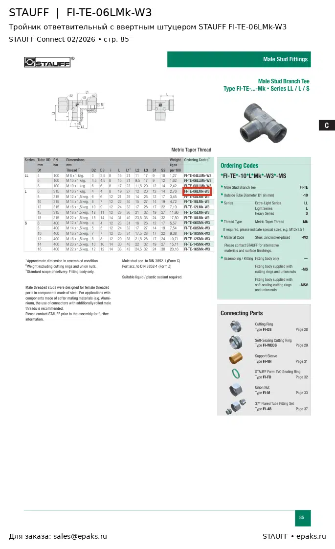 STAUFF FI-TE-06LMk-W3