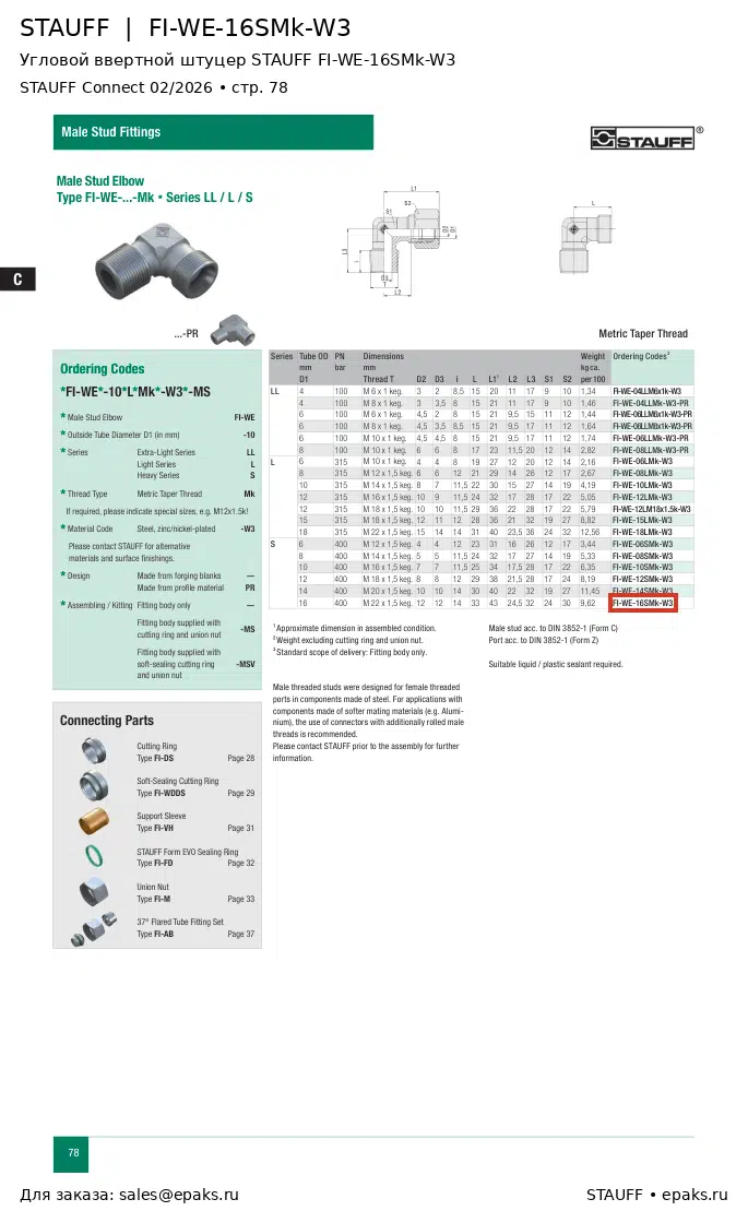 STAUFF FI-WE-16SMk-W3